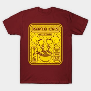 Ramen cats retro vintage japanese style T-Shirt